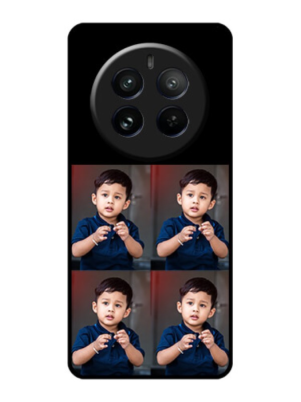 Custom Realme 12 Pro 5G Custom Glass Phone Case - 4 Image Holder Design
