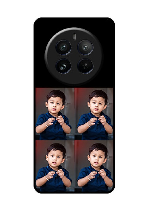 Realme 12 Pro 5G Custom Glass Phone Case - 4 Image Holder Design