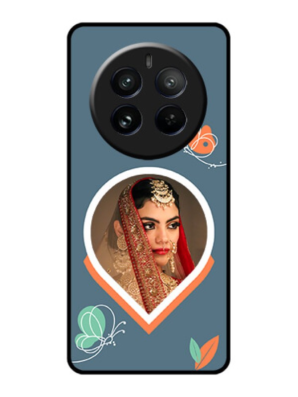 Custom Realme 12 Pro 5G Custom Glass Phone Case - Droplet Butterflies Design