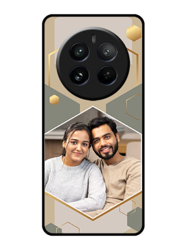 Custom Realme 12 Pro 5G Custom Glass Phone Case - Stylish Hexagon Pattern Design