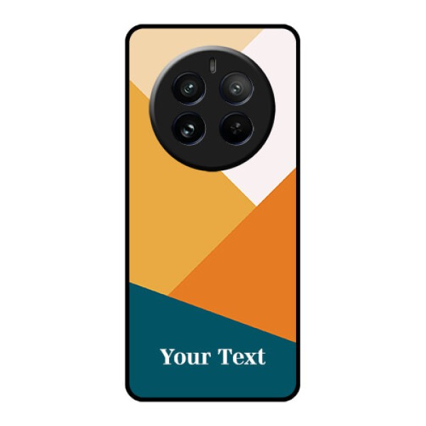 Realme 12 Pro 5G Custom Glass Phone Case - Stacked Multi - Colour Design