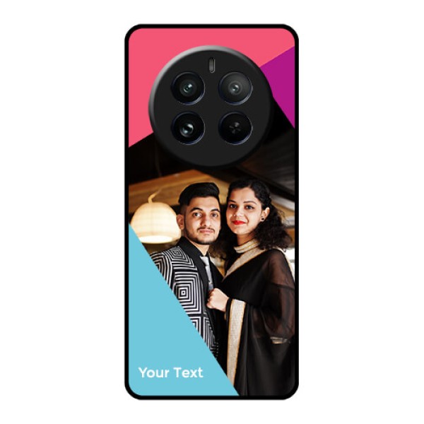 Realme 12 Pro 5G Custom Glass Phone Case - Stacked Triple Colour Design Realme 12 Pro 5G Custom Glass Phone Case - Stacked Triple Colour Design