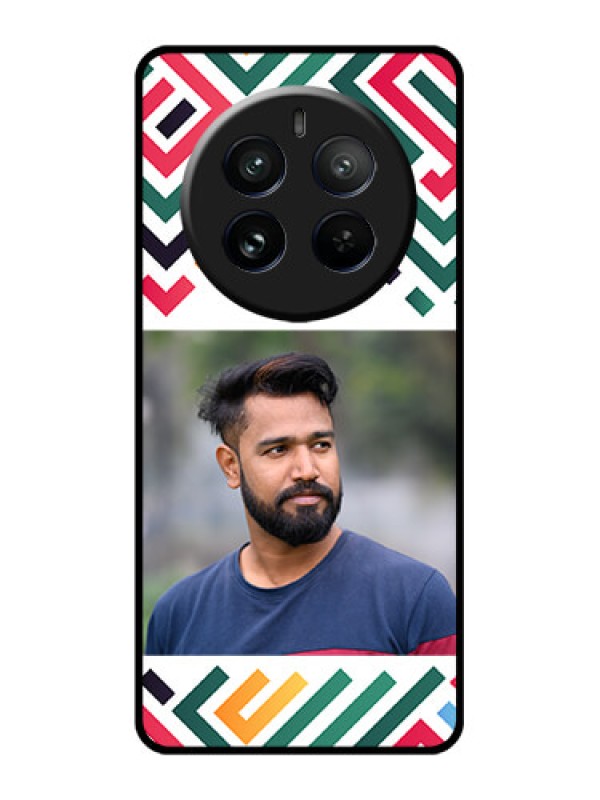 Custom Realme 12 Pro 5G Custom Glass Phone Case - Colorful Maze Pattern Design