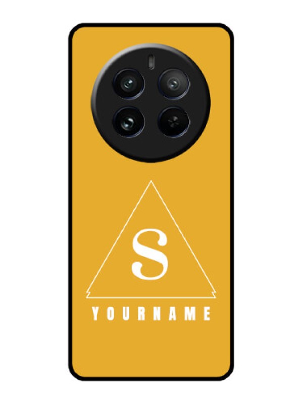 Custom Realme 12 Pro 5G Custom Glass Phone Case - Simple Triangle Design