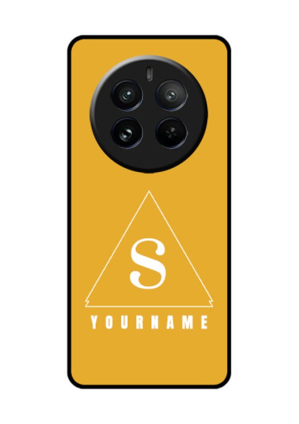 Realme 12 Pro 5G Custom Glass Phone Case - Simple Triangle Design