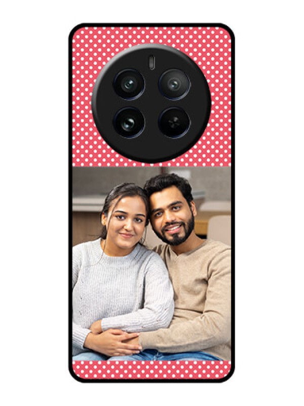 Custom Realme 12 Pro Plus 5G Custom Glass Phone Case - White Dotted Design