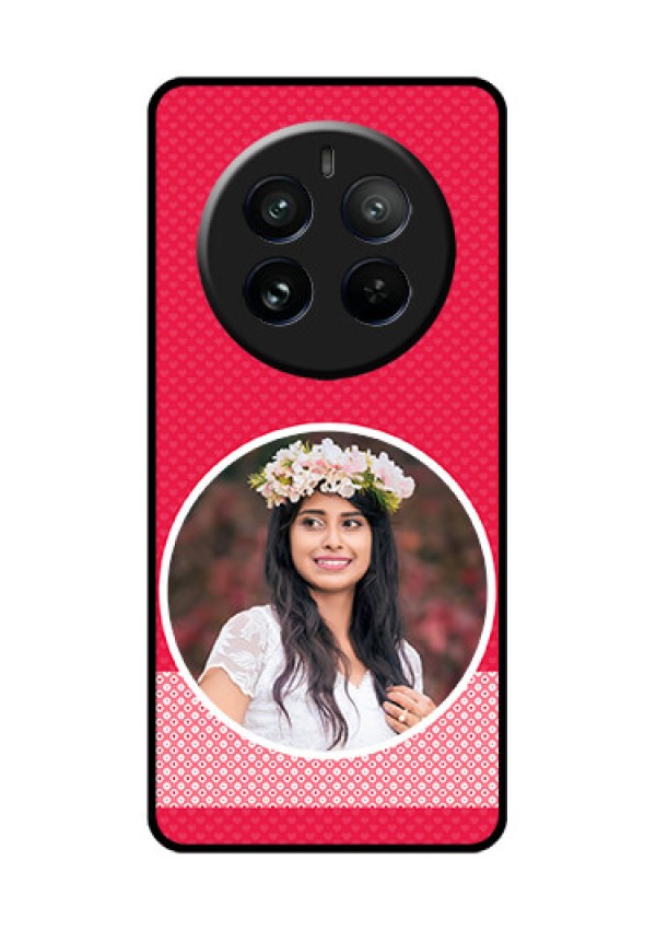Realme 12 Pro Plus 5G Custom Glass Phone Case - Pink Color Pattern Design