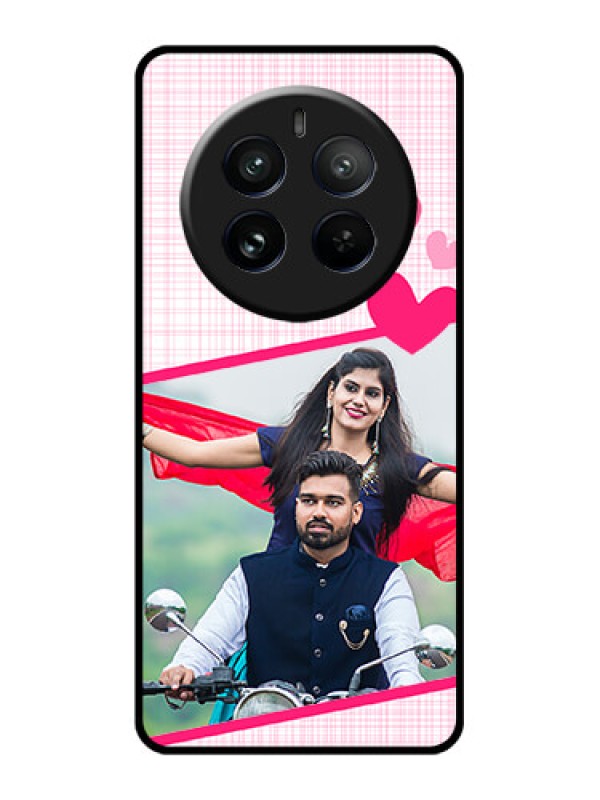 Custom Realme 12 Pro Plus 5G Custom Glass Phone Case - Love Shape Heart Design