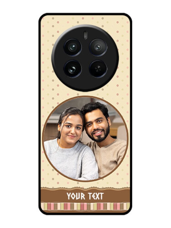Custom Realme 12 Pro Plus 5G Custom Glass Phone Case - Brown Dotted Mobile Case Design