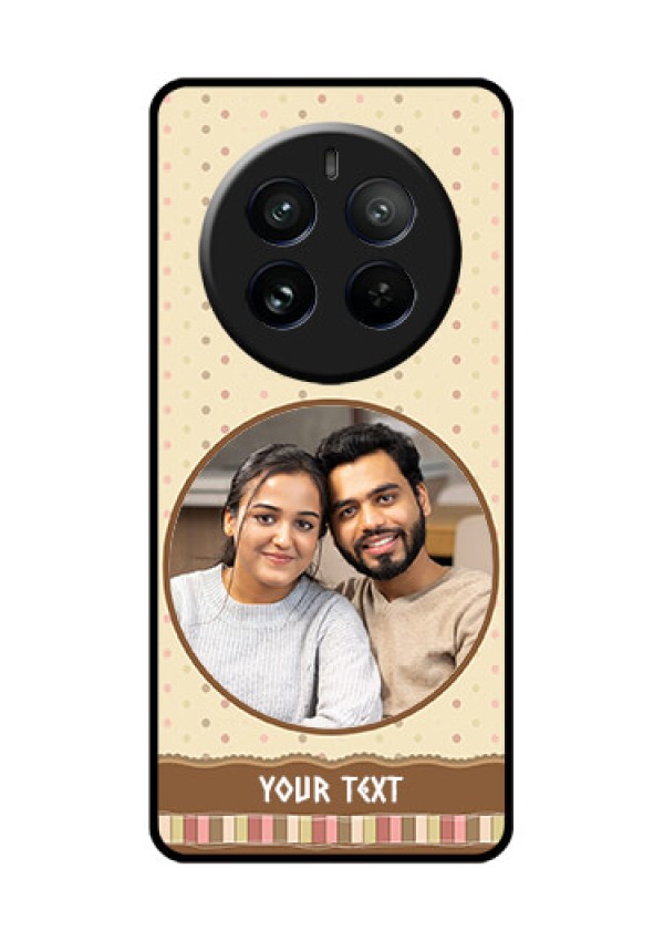 Realme 12 Pro Plus 5G Custom Glass Phone Case - Brown Dotted Mobile Case Design