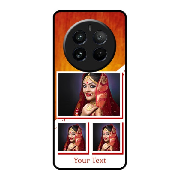 Realme 12 Pro Plus 5G Custom Glass Phone Case - Wedding Memories Design