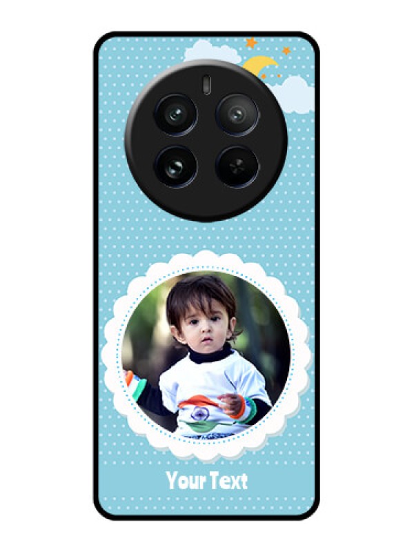 Custom Realme 12 Pro Plus 5G Custom Glass Phone Case - Violet Pattern Design