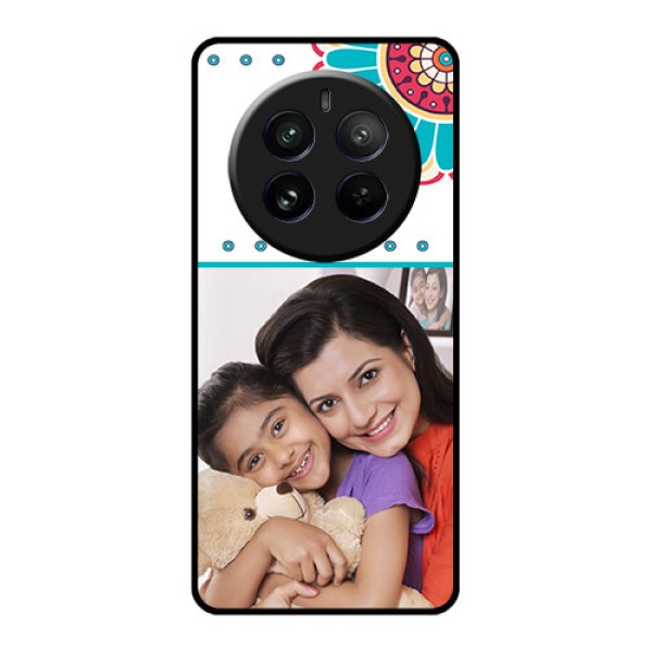 Realme 12 Pro Plus 5G Custom Glass Phone Case - Flower Design
