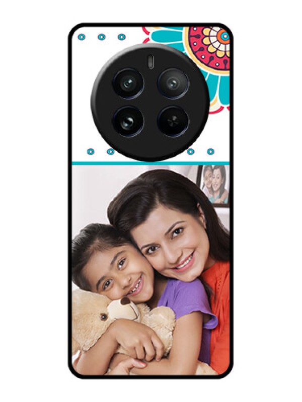 Custom Realme 12 Pro Plus 5G Custom Glass Phone Case - Flower Design