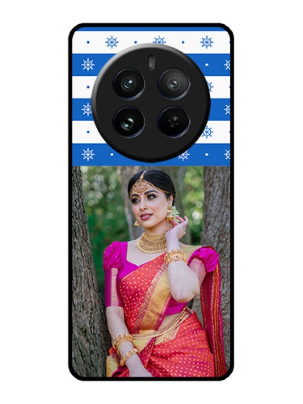 Custom Realme 12 Pro Plus 5G Custom Glass Phone Case - Snow Pattern Design