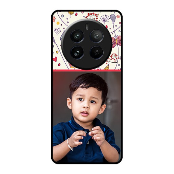 Realme 12 Pro Plus 5G Custom Glass Phone Case - Premium Floral Design