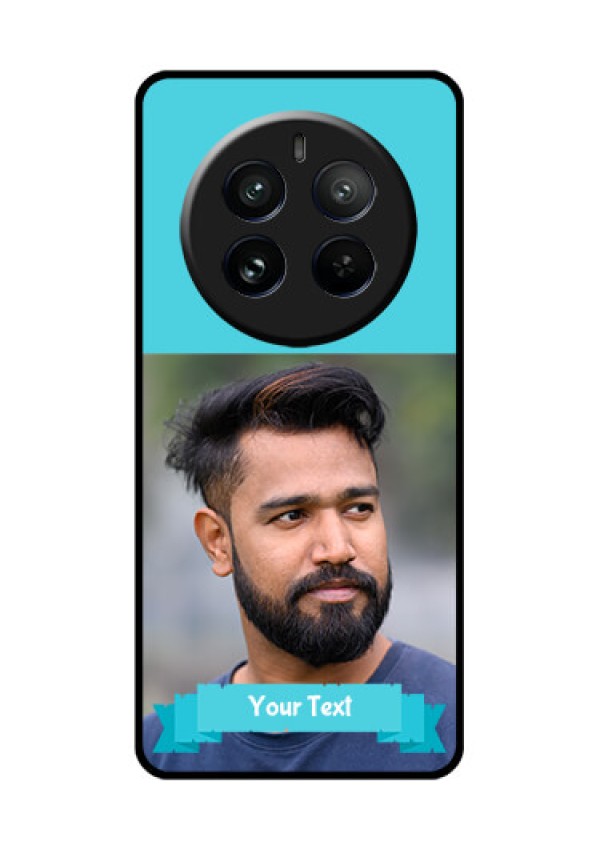 Realme 12 Pro Plus 5G Custom Glass Phone Case - Blue Color Design