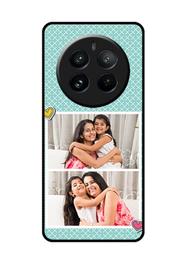 Realme 12 Pro Plus 5G Custom Glass Phone Case - 2 Image Holder With Pattern Design