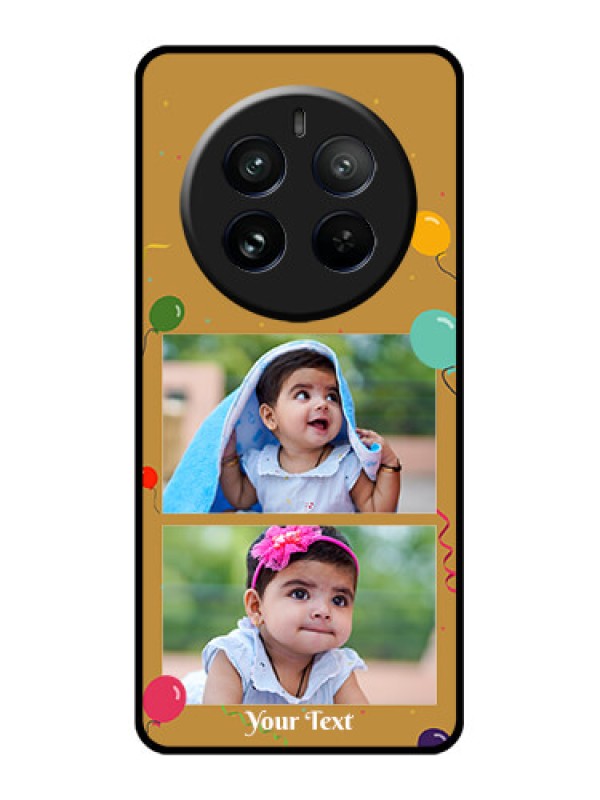 Custom Realme 12 Pro Plus 5G Custom Glass Phone Case - Image Holder With Birthday Celebrations Design