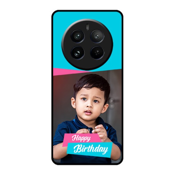 Realme 12 Pro Plus 5G Custom Glass Phone Case - Image Holder With 2 Color Design