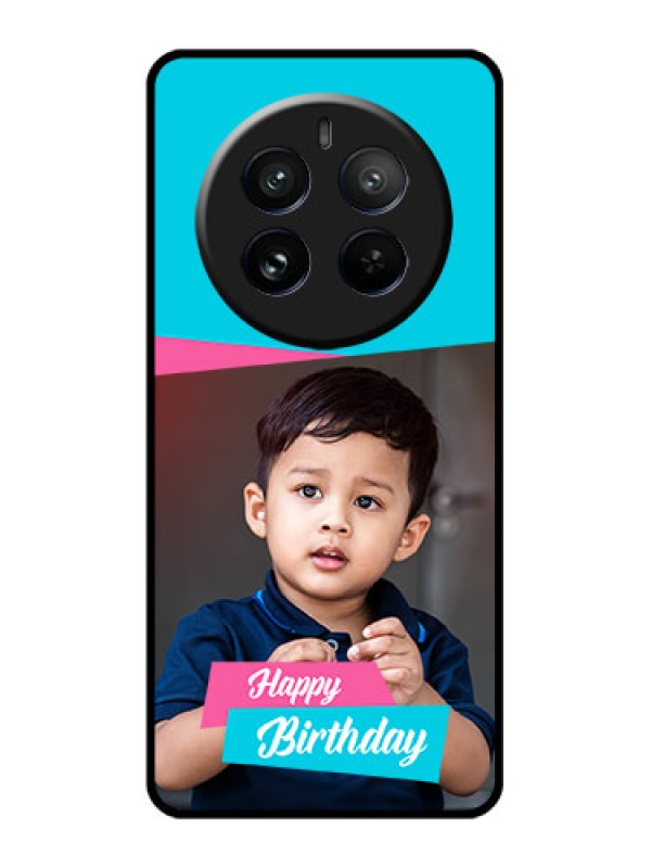 Custom Realme 12 Pro Plus 5G Custom Glass Phone Case - Image Holder With 2 Color Design