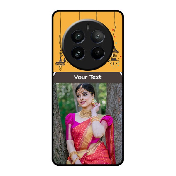 Realme 12 Pro Plus 5G Custom Glass Phone Case - With Family Picture And Icons