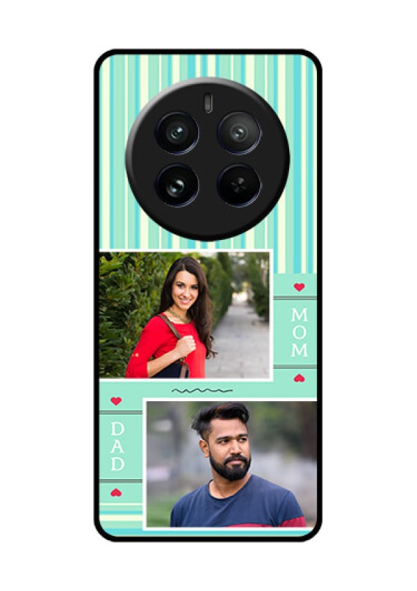 Realme 12 Pro Plus 5G Custom Glass Phone Case - Mom & Dad Pic Design