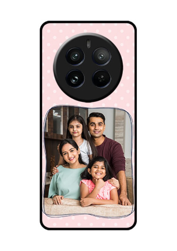 Realme 12 Pro Plus 5G Custom Glass Phone Case - Family With Dots Design