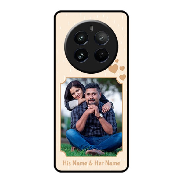 Realme 12 Pro Plus 5G Custom Glass Phone Case - With Confetti Love Design