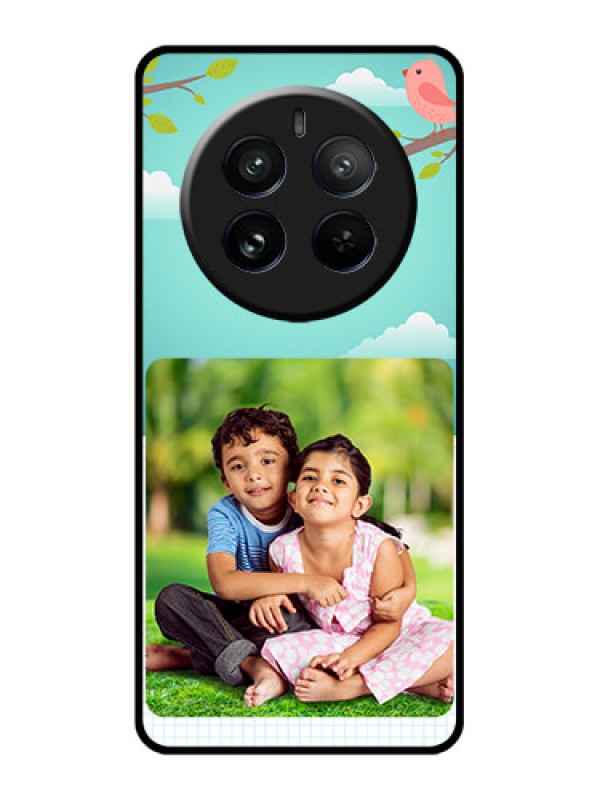 Custom Realme 12 Pro Plus 5G Custom Glass Phone Case - Doodle Love Design