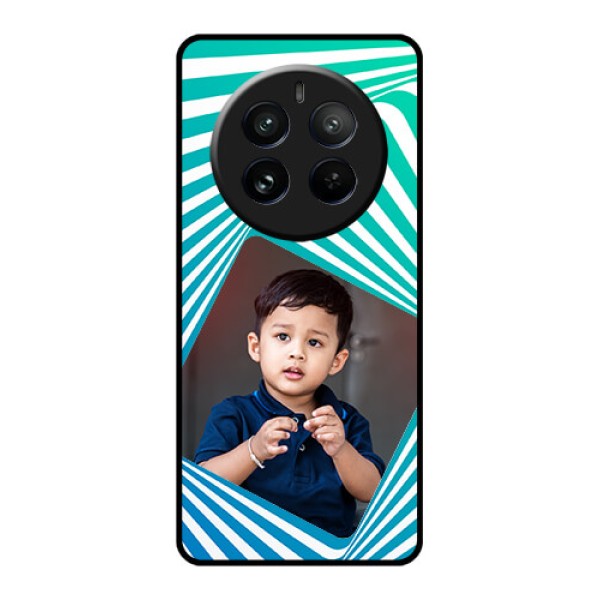 Realme 12 Pro Plus 5G Custom Glass Phone Case - Abstract Spiral Design