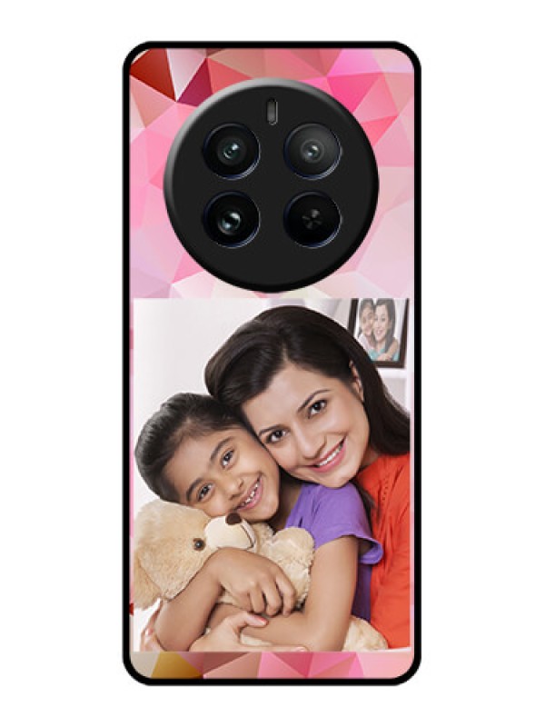 Custom Realme 12 Pro Plus 5G Custom Glass Phone Case - Abstract Triangle Design