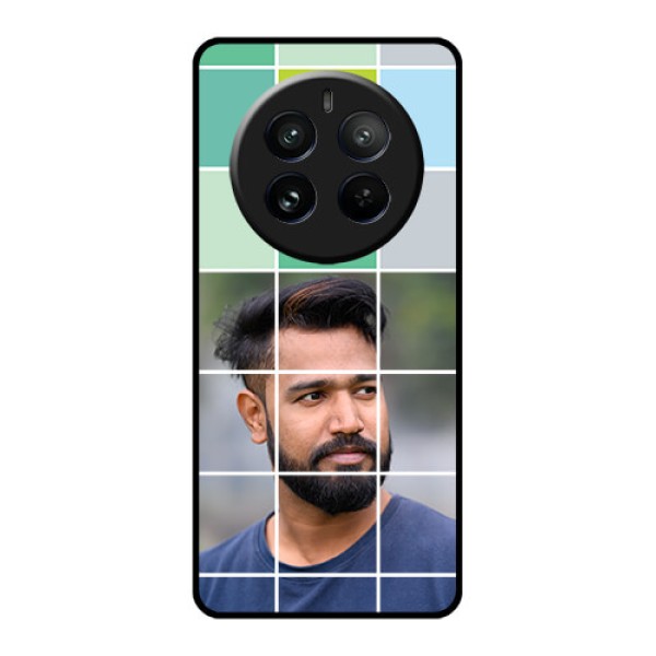 Realme 12 Pro Plus 5G Custom Glass Phone Case - With White Box Pattern