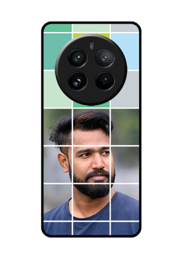 Realme 12 Pro Plus 5G Custom Glass Phone Case - With White Box Pattern