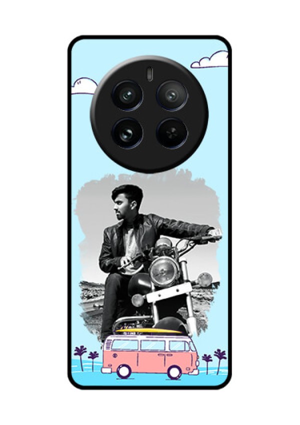 Realme 12 Pro Plus 5G Custom Glass Phone Case - Travel & Adventure Design
