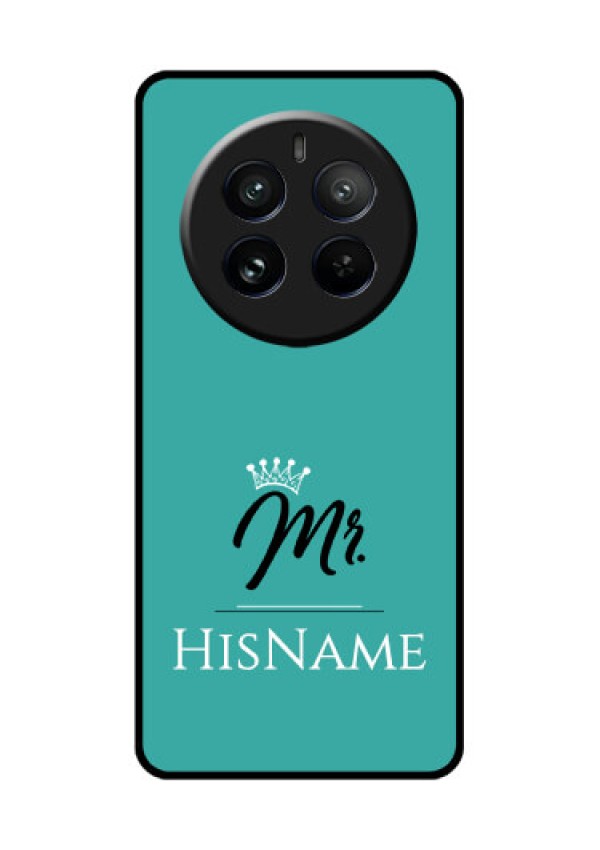 Realme 12 Pro Plus 5G Custom Glass Phone Case - Mr With Name Design