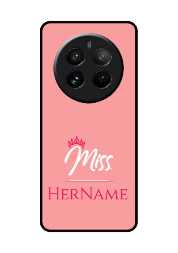 Realme 12 Pro Plus 5G Custom Glass Phone Case - Mrs With Name Design