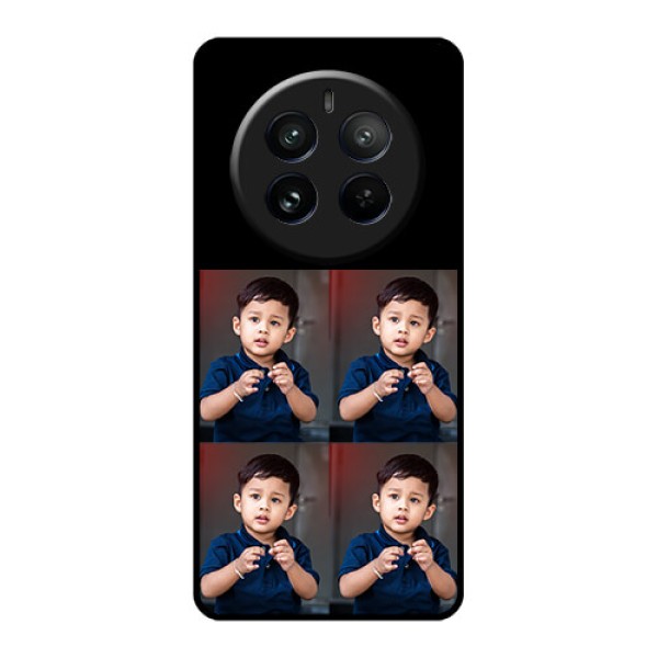 Realme 12 Pro Plus 5G Custom Glass Phone Case - 4 Image Holder Design