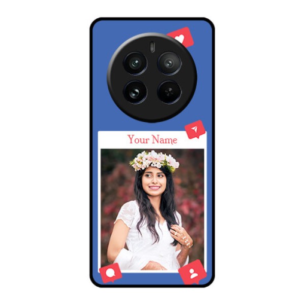 Realme 12 Pro Plus 5G Custom Glass Phone Case - Like Share And Comment Design Realme 12 Pro Plus 5G Custom Glass Phone Case - Like Share And Comment Design