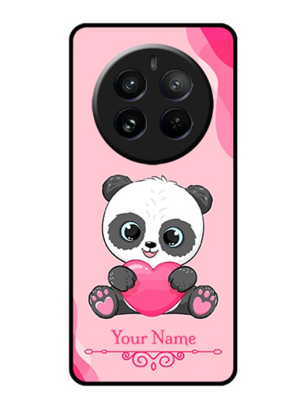 Custom Realme 12 Pro Plus 5G Custom Glass Phone Case - Cute Panda Design
