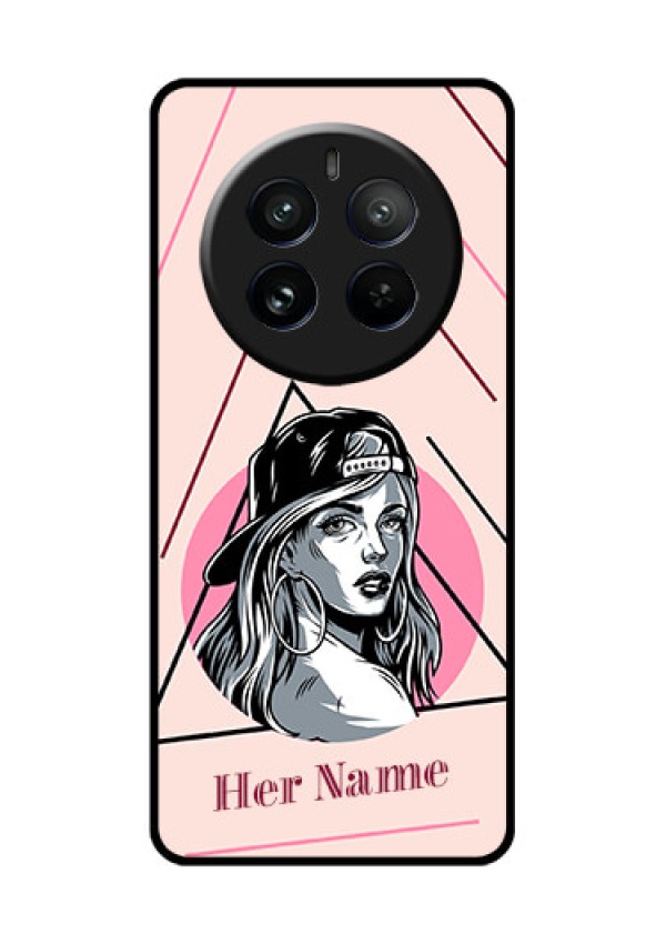 Realme 12 Pro Plus 5G Custom Glass Phone Case - Rockstar Girl Design