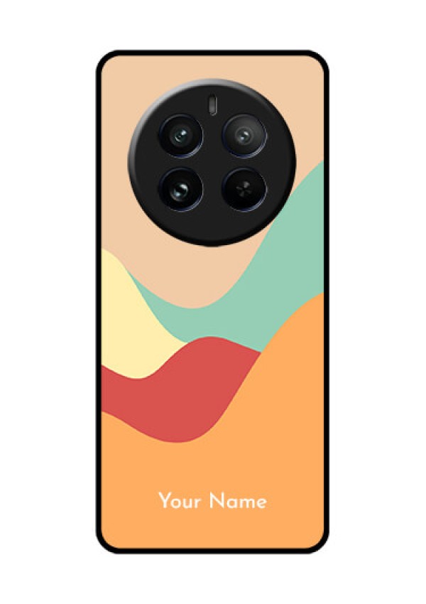 Realme 12 Pro Plus 5G Custom Glass Phone Case - Ocean Waves Multi - Colour Design