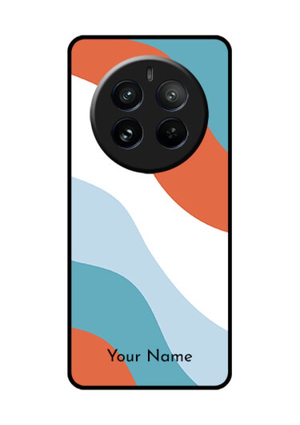 Realme 12 Pro Plus 5G Custom Glass Phone Case - Coloured Waves Design
