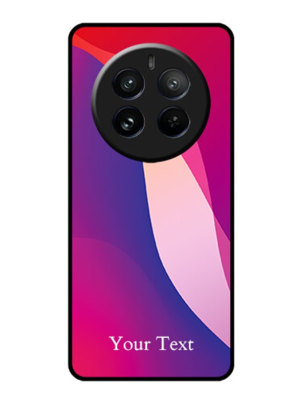 Custom Realme 12 Pro Plus 5G Custom Glass Phone Case - Digital Abstract Overlap Design