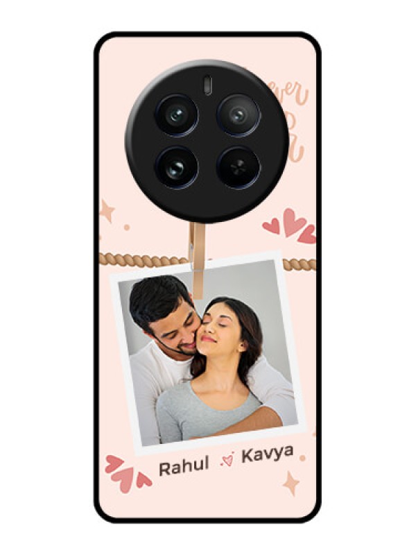 Custom Realme 12 Pro Plus 5G Custom Glass Phone Case - Forever And Ever Love Design