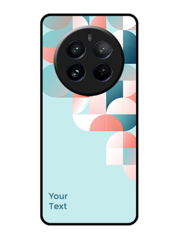 Custom Realme 12 Pro Plus 5G Custom Glass Phone Case - Stylish Semi - Circle Pattern Design
