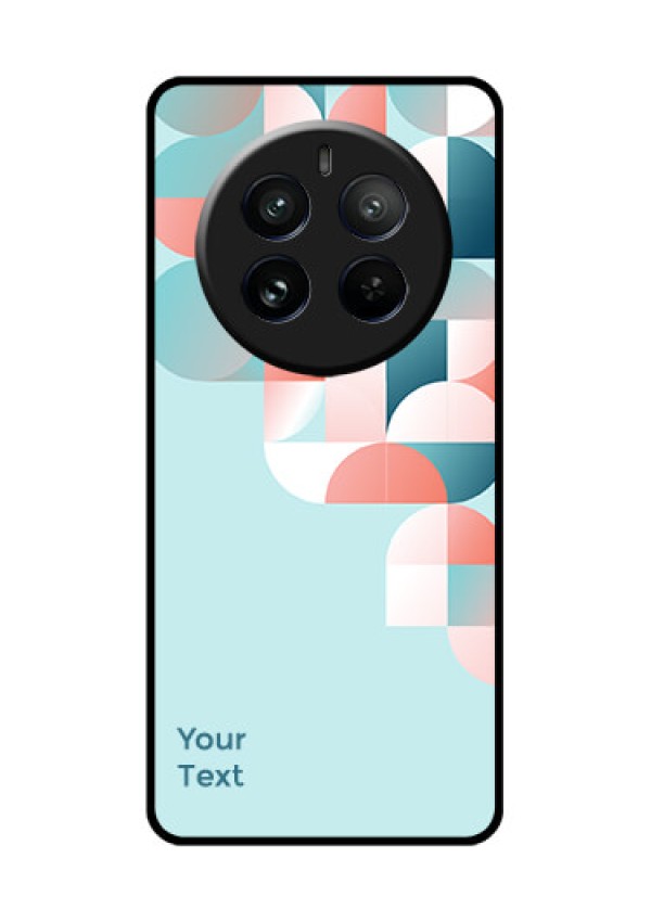 Realme 12 Pro Plus 5G Custom Glass Phone Case - Stylish Semi - Circle Pattern Design