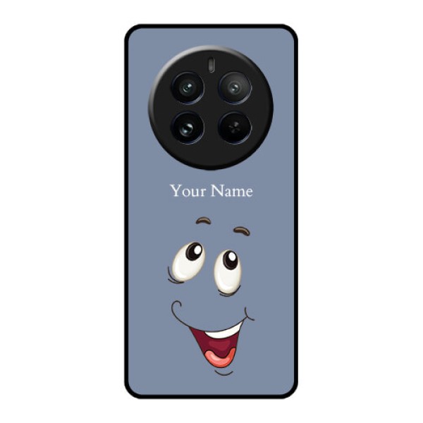 Realme 12 Pro Plus 5G Custom Glass Phone Case - Laughing Cartoon Face Design