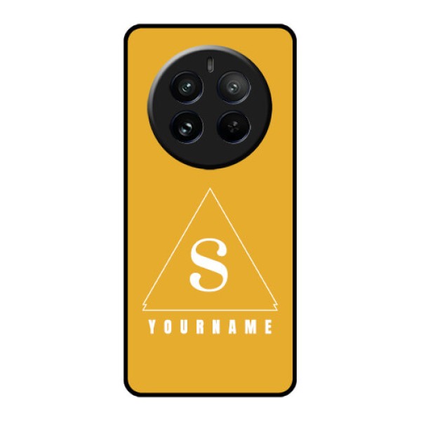 Realme 12 Pro Plus 5G Custom Glass Phone Case - Simple Triangle Design Realme 12 Pro Plus 5G Custom Glass Phone Case - Simple Triangle Design