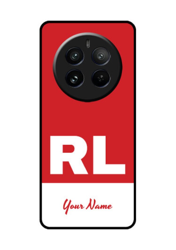 Realme 12 Pro Plus 5G Custom Glass Phone Case - Dual Tone Custom Text Design